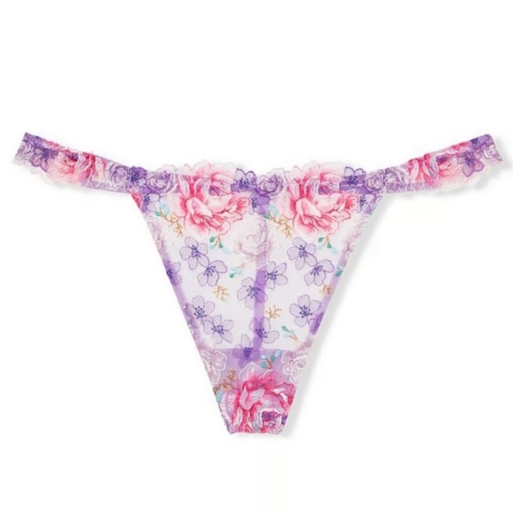 Victoria’s Secret Dream angels floral embroidered V-string thong